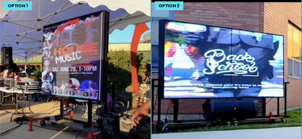LED stand-alone advertising screens